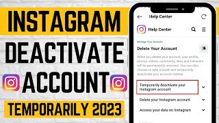 [2023] How To Deactivate Instagram Account Temporarily?