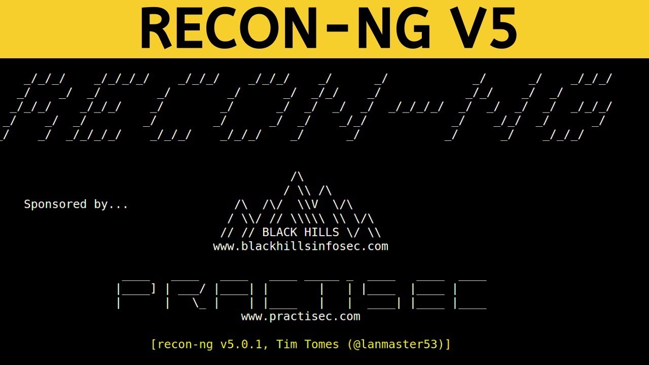 Recon-ng V5 - Marketplace & Installing Recon Modules (whois, subdomain enumeration)
