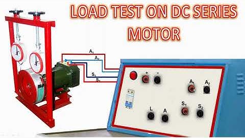 Load test on DC series Motor