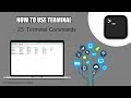 25 Terminal Commands For Beginners/ Programmers/ Mac OS X Users