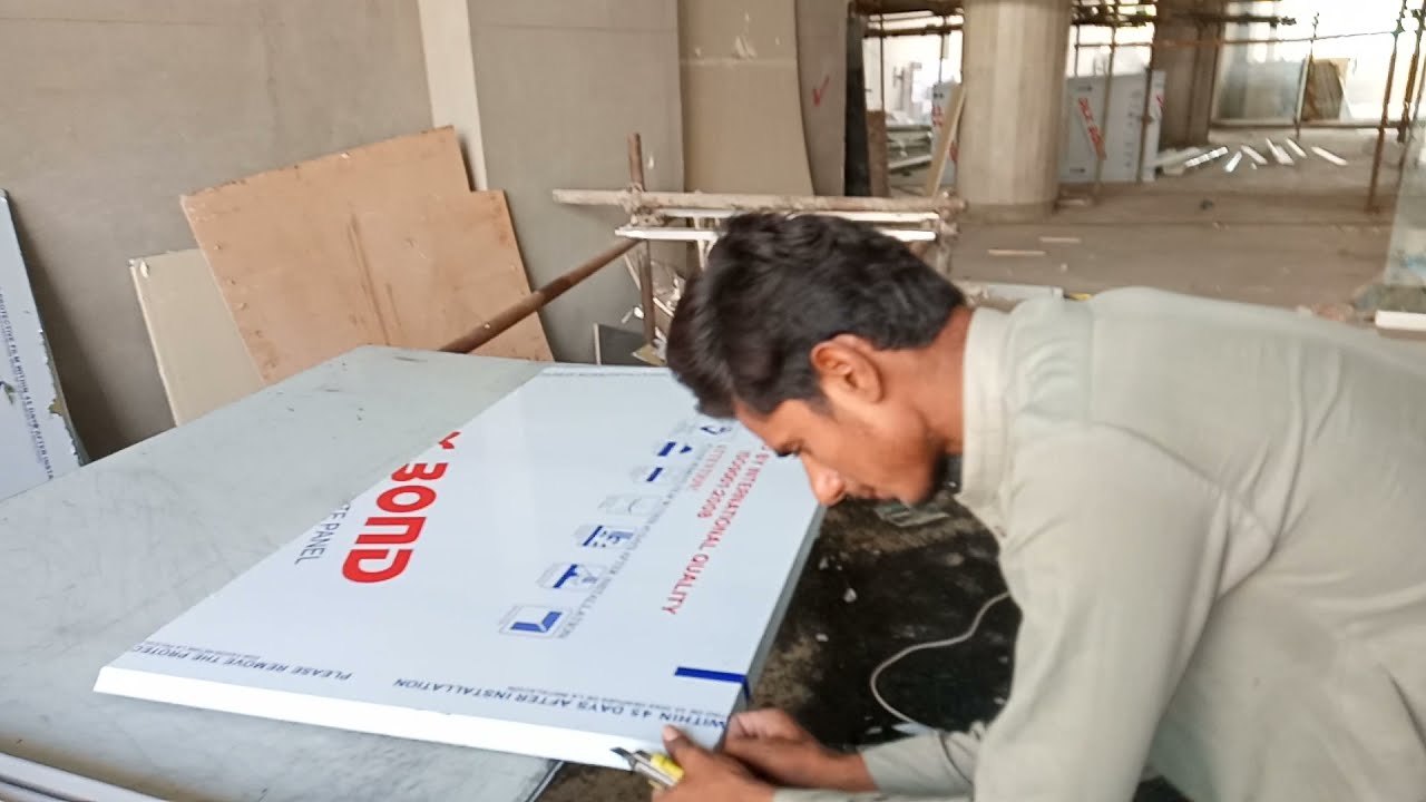 ACP bend sheet work aluminium composite panel sheet YouTube