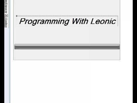 Programming With Leonic - Part 8 - Progress Bar On a Splash Screen
