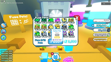 What happens when you fuse 3 golden robots and 1 golden cyber fox (Pet Simulator X!)