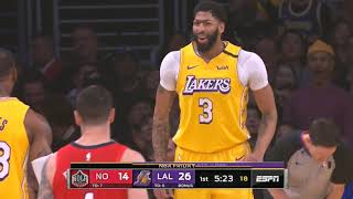 Danny Green Alleyoop To Anthony Davis -NO Pelicans vs LA Lakers  - January 3, 2020