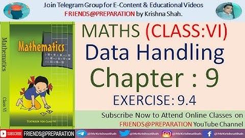 Ex 9.4 Data Handling By KrishnaShah | Class VI Maths | Data Handling | NCERTSolution