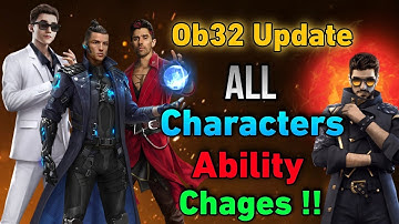 Free Fire Advance Server !! All Characters Skill, Ability, Changes OB 32 Update In Advance Server FF