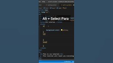 Use Multiple Cursor || in vs Code #javascript