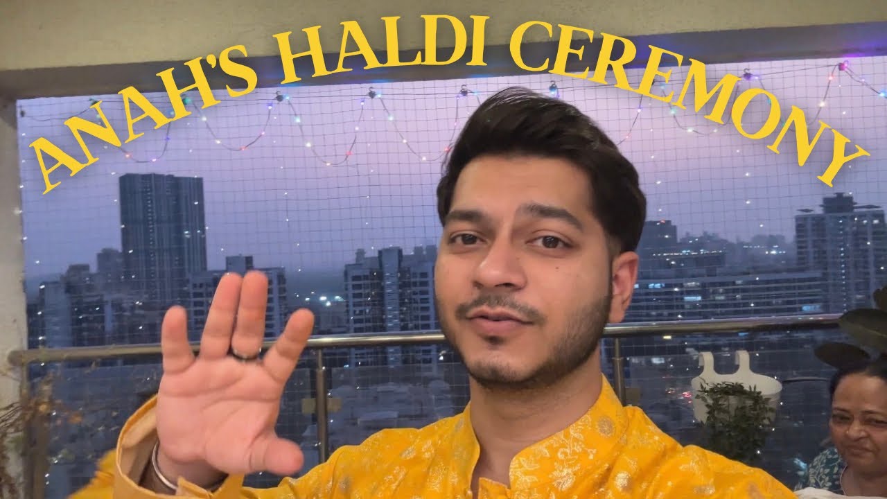 Sneaked into Anah’s Haldi Ceremony 🙈