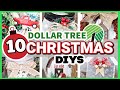 10 WOW!?! Dollar Tree Christmas DIYS 2021 (Easy but Impressive!) | Krafts by Katelyn