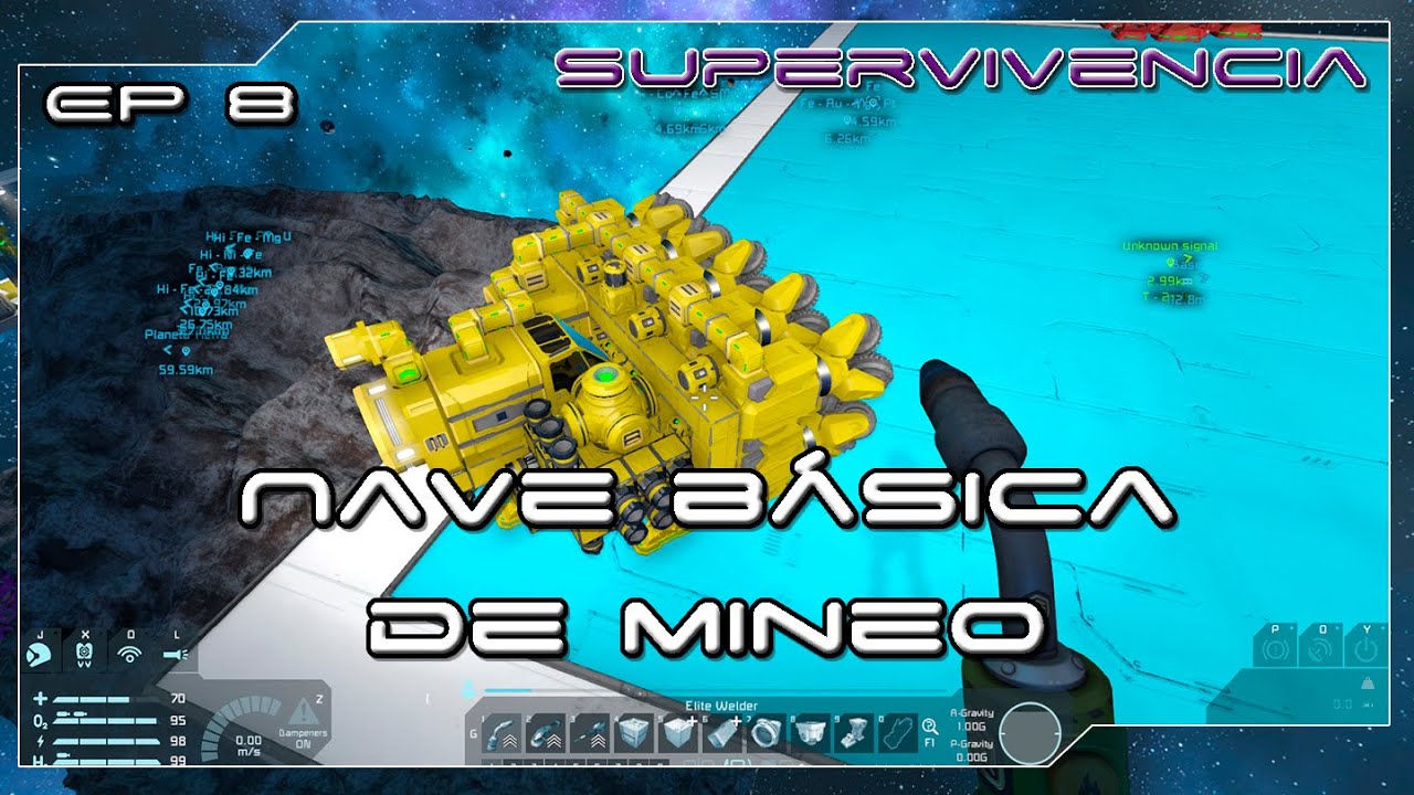 Space Engineers - EP 4 - Nuestra primera nave de mineo - YouTube