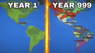 1000 YEARS in AMERICAS - WorldBox Timelapse