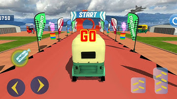 Tuk Tuk Rickshaw - Mega Ramp GT Racing Stunts Free #3 | New Tuk Tuk Unlocked Android Gameplay