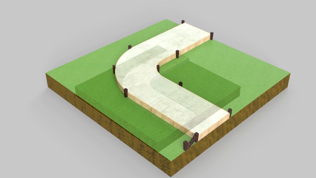 HOW TO Lay A Concrete FootPath YouTube