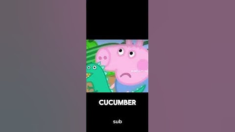 when peppa pig gets too far 💀 #meme #funny #peppapigfunny #cucumber
