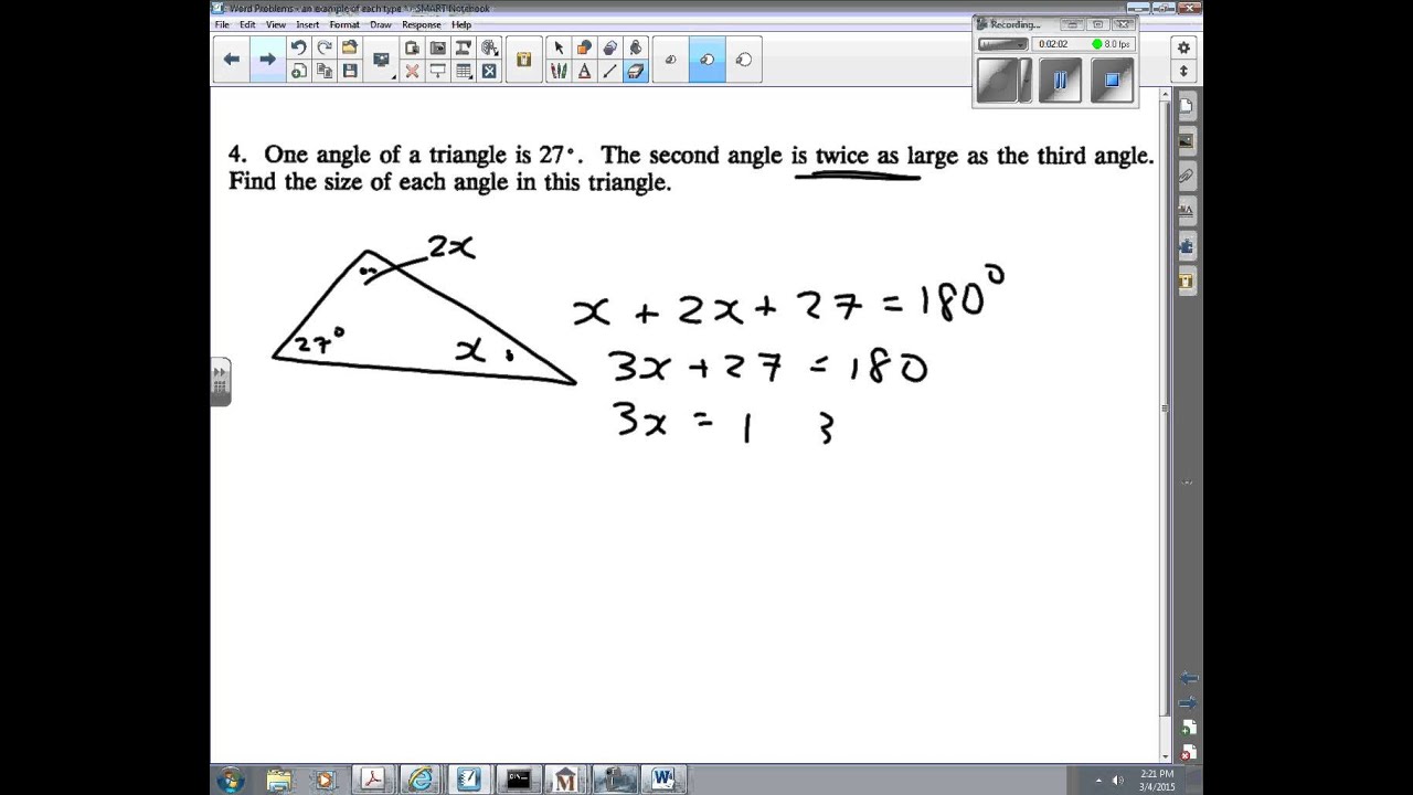 Geometry Problems grade 9 algebra - YouTube