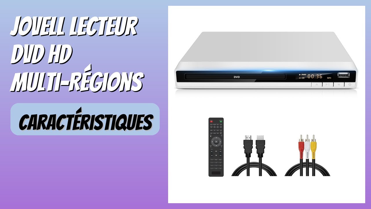 AVIS (2026) : JOVELL Lecteur DVD HD Multi-Régions. DÉTAILS