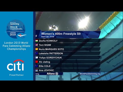 Women's 400m Freestyle S9 Final | London 2019
