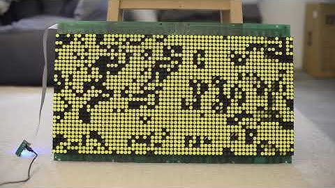 ESP32 Hanover Flip-dot Sign Controller - Demos