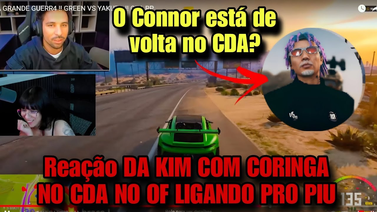 REAÇÃO DA KIM COM CORINGA NO CDA , CONNOR ESTA DE VOLTA NO CDA?