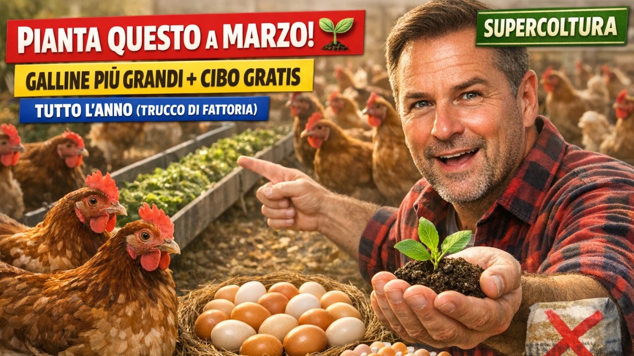 Se hai delle galline, pianta questo a marzo: cresceranno il doppio con il cibo gratis.