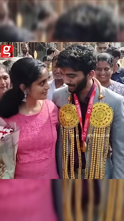 World Champion Gukesh with his elder sister #chess #gukesh