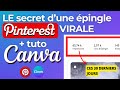 Comment crer une pingle pinterest virale avec canva en 2024 tuto canva et pinterest