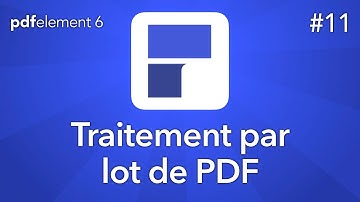 Traitement par lot de PDF avec PDFelement 6 pour Mac - Tuto#11