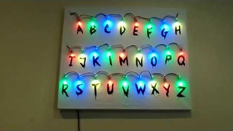 Stranger Things ESP8266 WIFI message Board Build