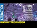 A beautiful interior architectural art design of the hindu temple  jarek in bartlett illinois usa