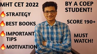 Everything About Mht Cet 2022   Strategy  Best Books  Preparation Tips  Motivation mhtcet2022