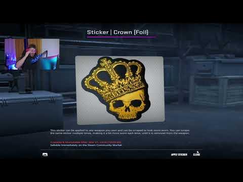 игрок нави выбил стикер за 40к$ на стриме - YouTube