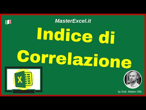 MasterExcel.it | Analisi Dati: Come Calcolare l&rsquo;Indice di Correlazione con Excel