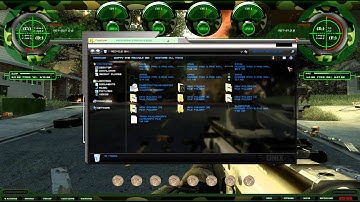 Rainmeter OS WAR mode by silver-beast