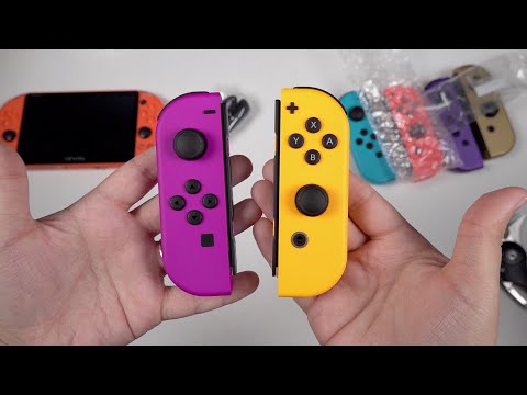 NEW Neon Orange & Purple Joy-Con: Color Comparisons! (Nintendo Switch)