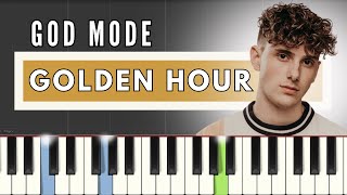 JVKE - Golden Hour | GOD MODE | Easy Piano Tutorial