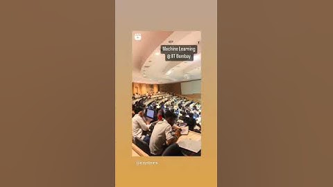 YouTube Short - Machine Learning Workshop in IIT Bombay #internship #coding #machinelearning