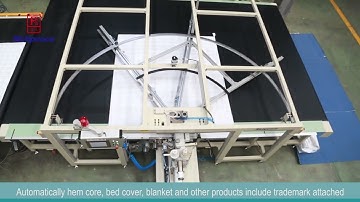 Richpeace Automatic 4 Side Tape Binding Machine is working in factory