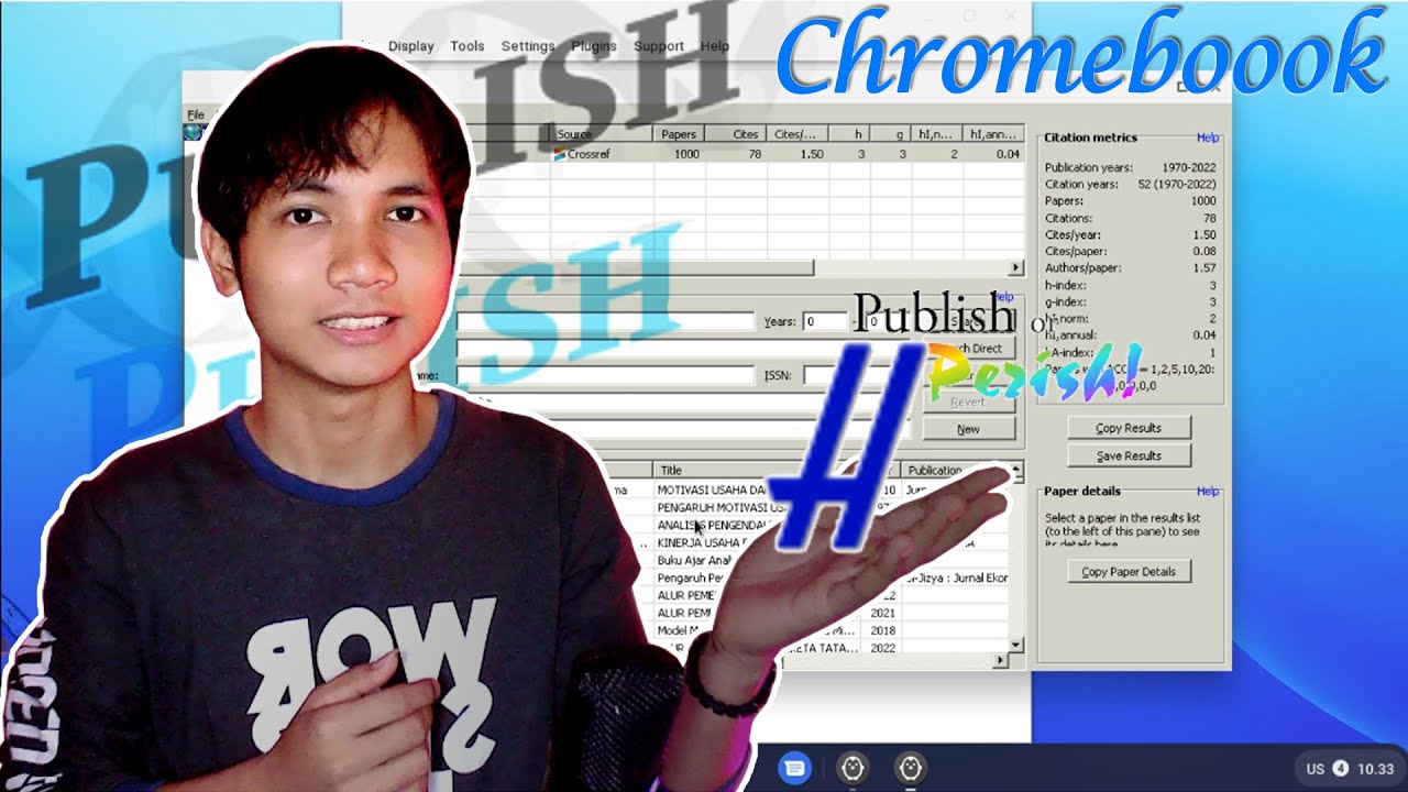 Cara install aplikasi publish or perish di chromebook youtube