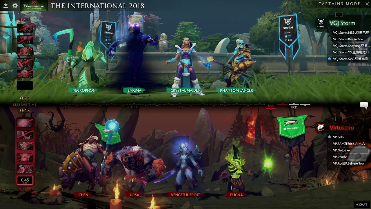 En Vgj Storm Vs Virtus Pro Bo2 The International 18 Group Stage Day 4 Youtube