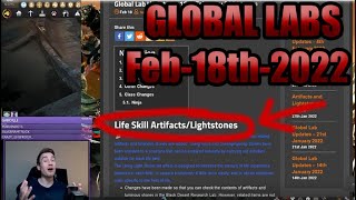 BDO - Global Labs Update 18/02 - Lifeskill Artifacts and Lightstones!