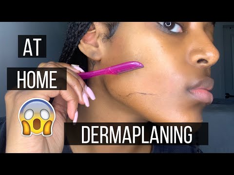 Dermaplaning at Home | How to Shave your Face for Clear Skin | Step by Step