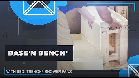 Tile Redi Base N Bench Shower Pan Installation Instructions