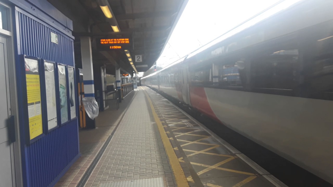 Virgin East Coast HST 40 Years power car pass Potters Bar to Kings