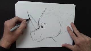 How to Draw a Cartoon Dinosaur (You CAN do it!)