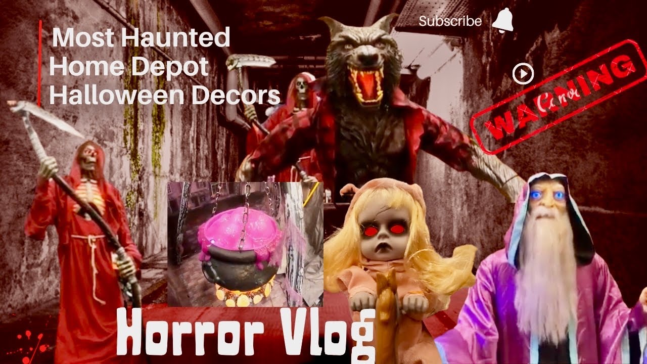 HALLOWEEN DECOR 2022 HOME DEPOT Detailed Tour of Halloween Decors