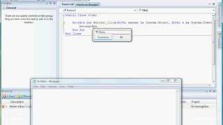 How To Use .Net Controls In Visual Studio Toolbox - Button Controls - Part 4 Of 4 - Codecall.net