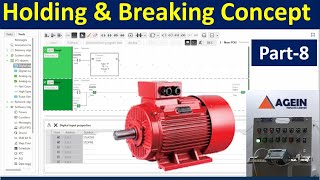 Holding & Breaking Concept in PLC using Pulse Timer | Schneider TM200 PLC | Hindi