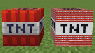 tnt vs tnt made out of tnts - YouTube
