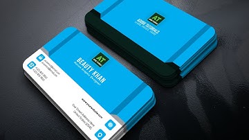 Simple & Clean Business Card Design in Adobe illustrator CC