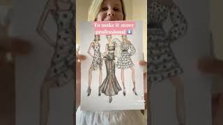 Fashion Portfolio Hack: How to Get 3 Drawings to a Page